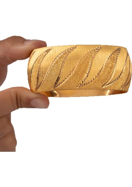 40 Gram (Gr) 40MM Rüzgar 1 Model Mega Bilezik 22 Ayar Yatırımlık Işçiliksiz fırsatları