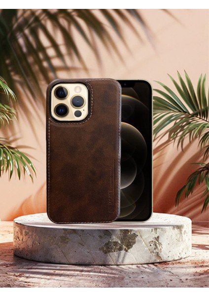 Juno Iphone Hakiki Deri Koruyucu Kılıf Iphone 13 Pro Max