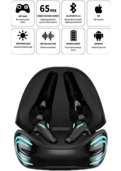 Android ve Ios Uyumlu Bluetooth Kulaklık Gaming Kulaklık Mini - MCT6646-9522 fırsatları