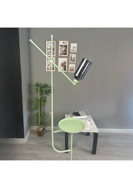 Windy Mint Gövde Füme Cam Lambader Tepsili Makas Gövde Modern Oturma Odası modelleri