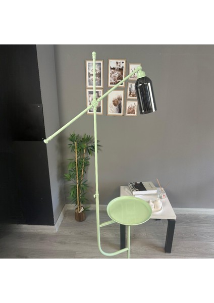 Windy Mint Gövde Füme Cam Lambader Tepsili Makas Gövde Modern Oturma Odası indirimleri