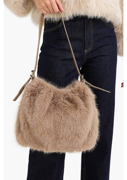 Kadın Pelüş Çapraz Çanta F1251AXNS