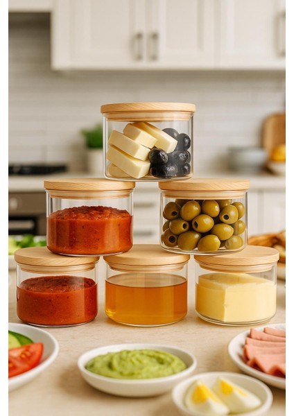 Noah Exclusıve 400 cc Sade Ahsap Kapaklı 6 Lı Kahvaltılık 90 x 70