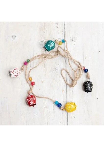 Desenli 4'lü Çan Süs Seti