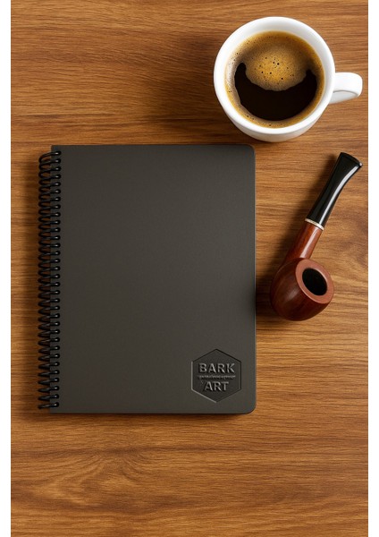 Siyah Defter ve Beyaz Jel Kalem Seti B4