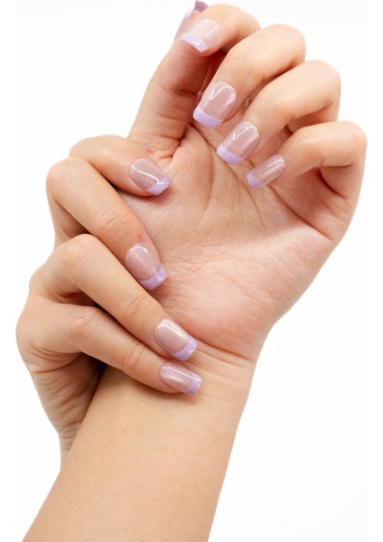 10'lu Pembe Kısa Kare TT1211 Tekrar Kullanılabilir El Yapımı Protez Takma Tırnak - Pembe-M fiyatları