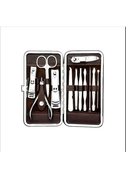 Deri Çantalı 12'li Manikür Seti fiyatları