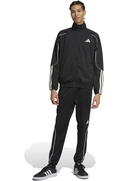 AJN1817 Adidas M 3s Stadıum Ts Erkek Eşofman Takımı Siyah