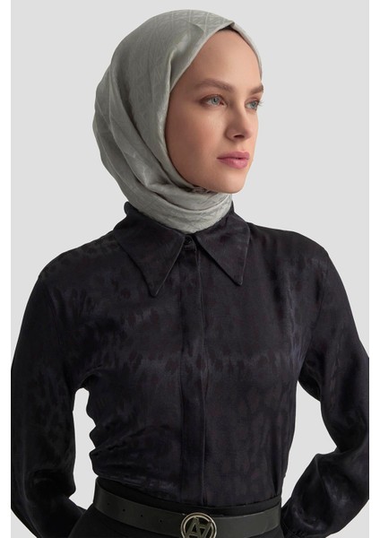 Leopar Desenli Gömlek 25KM1021 Siyah fırsatları