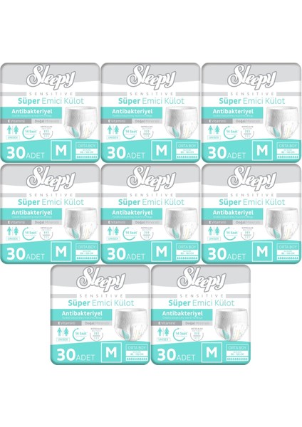 Hasta Bezi Yetişkin Emici Külot M - Orta - Medium 240 Adet (8pk*30)
