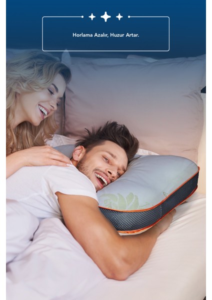 2 Adet Aloe Vera Kumaşlı Horlama Azaltıcı-Önleyici Yastık,ortopedik Cilt Dostu Visco Parçacıklı Yastık fırsatları