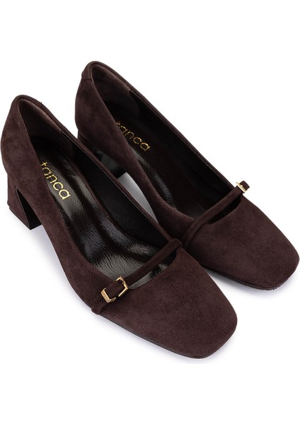 Kadın Hakiki Deri Kahverengi Süet Klasik Ayakkabı 1135 1301 Bn Ayk SK25-26 Kahve Suet fiyatları