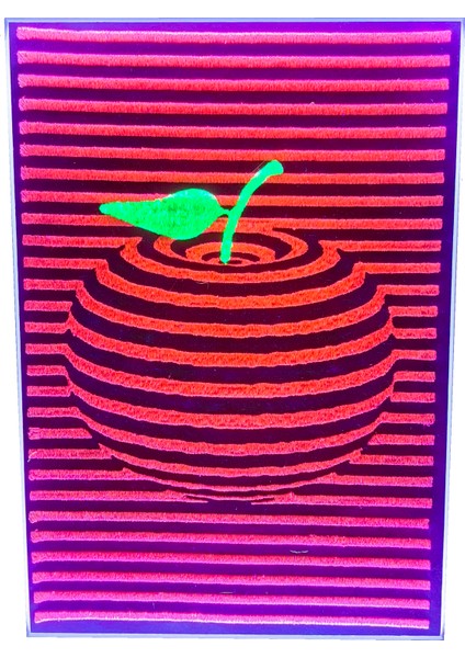 Elma (Apple) Tablo Uv LED Li Neon Nakış Işlemeli 30X40CM indirimleri