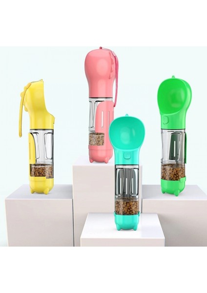 Taşınabilir Hazneli Mama Kaplı ,kaka Poşetli Kedi,köpek SULUĞU-300ML (K95) modelleri