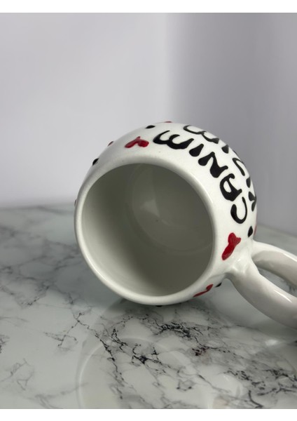 Seramik El Yapımı Canım Kızım Yazılı Bardak | Yelkovanstudio fiyatları