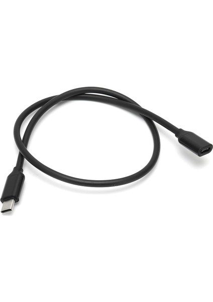 50 cm Type-C Uzatma Kablosu – 60W Hızlı Şarj ve 3A Akım Destekli Usb-C Erkek Dişi Kablo | 24PIN 56K Dirençli Dayanıklı | Laptop, Tablet ve Telefon ile Uyumlu (1 Metre) | ZR73 modelleri