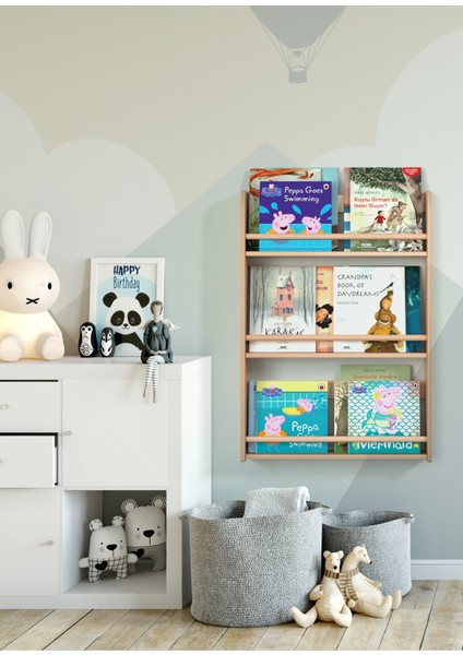 Fox 3'lü Duvar Rafı