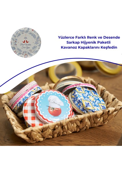 Hijyenik Paketli 10 Adet Kavanoz Kapağı – Yılbaşı Seri – Best Wishes 82 mm indirimleri
