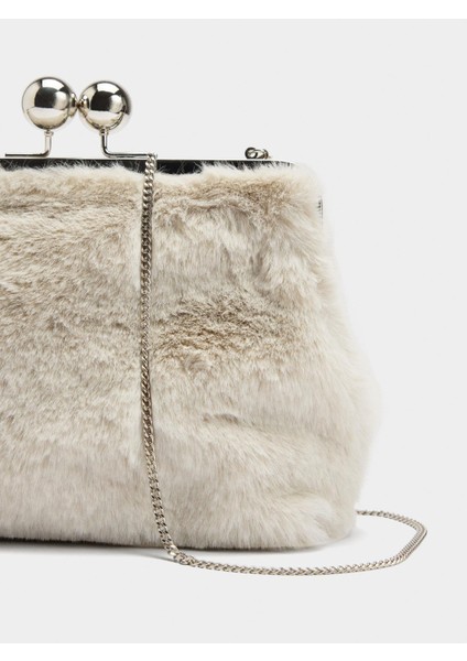 Kürk Efektli Party Çanta fiyatları