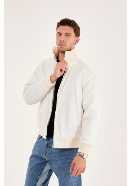 X-2021 Ribanalı Içi Kapitone Süet Mont