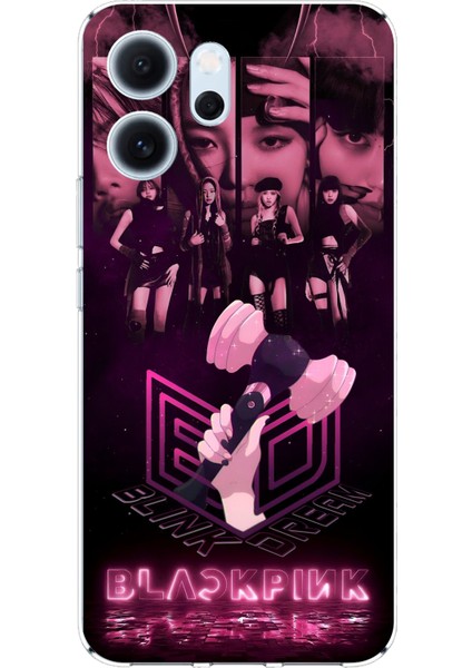 Oppo Reno 14F Uyumlu Blackpink Poster Baskılı Silikon Kılıf