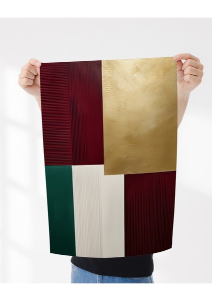 Çerçevesiz Poster, Dijital Baskı Soyut Renkli Bloklar Poster, Minimal, Ev, Ofis, Dekorasyon