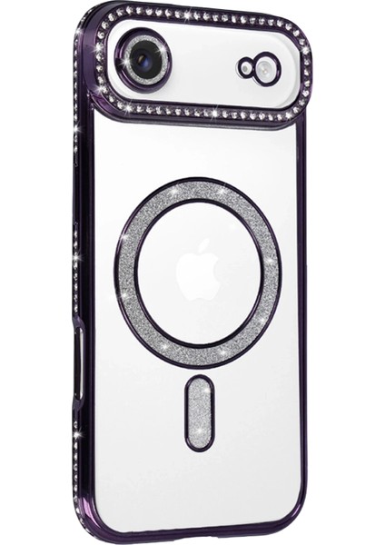 Mtxdpn Newface Apple Iphone 17 Air Joke Simli Magneticsafe Kılıf - Derin Mor fiyatları