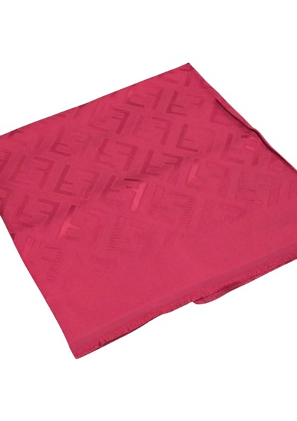 F Desen Ipek Jakarlı Şal Bordo fiyatları