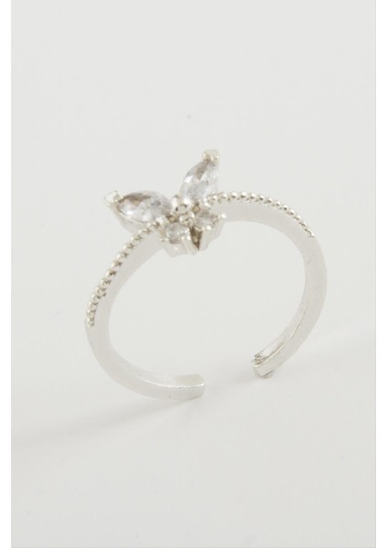 Kelebek Zirkon Taşlı Yüzük