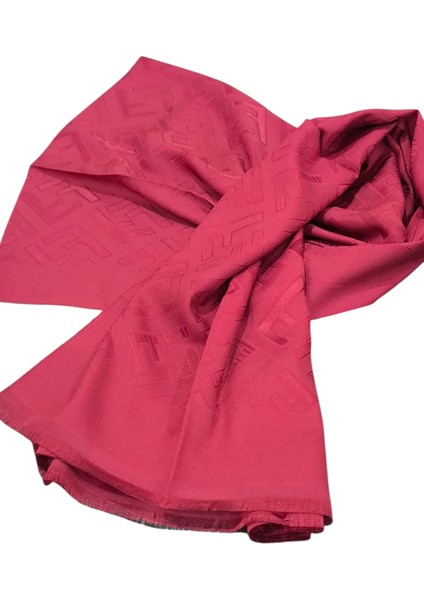 F Desen Ipek Jakarlı Şal Bordo fırsatları