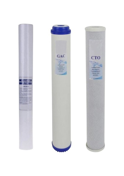 20 Inc Arıtma Filtresi 3 Filtre Set