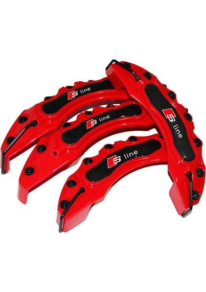 Kırmızı S-Line 4'lü Kaliper Seti Yapıştırma Logolu modelleri