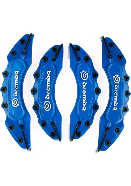 Mini Modifiyecim Mavi Brembo 4'lü Kaliper Seti Kabartmalı