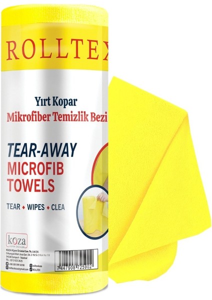 Yırt Kopar %100 Mikrofiber Temizlik Bezi 30X30CM 20'li Sarı Renk fiyatları