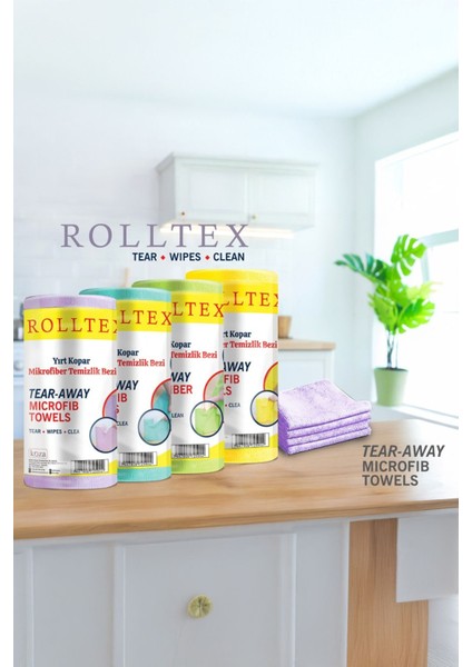 Yırt Kopar %100 Mikrofiber Temizlik Bezi 30X30CM 20'li Sarı Renk fırsatları