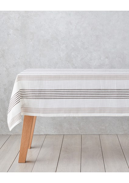 Pecan Polyester Masa Örtüsü 145X200 cm Bej-Kahverengi