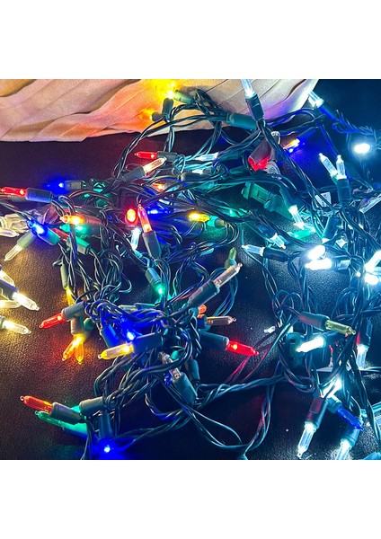 Karışık Renkli Işıklı Yılbaşı Ağacı Işığı 2 mt