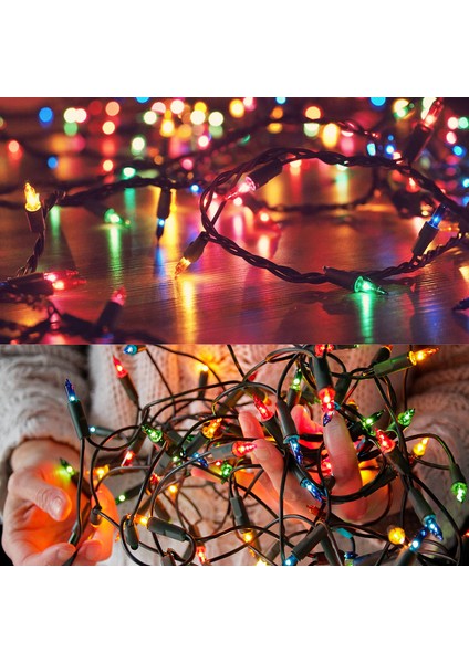 Karışık Renkli Işıklı Yılbaşı Ağacı Işığı 2 mt fiyatları