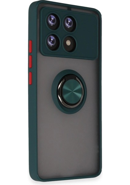 Xiaomi Poco X6 Pro Kılıf Montreal Yüzüklü Silikon Kapak - Yeşil - MRS3656-6134 fiyatları