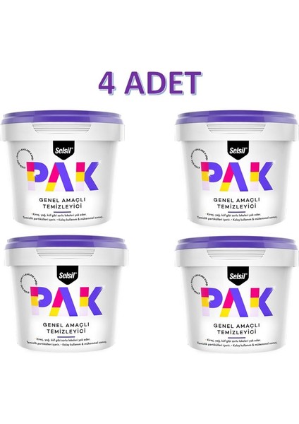 Pak Genel Amaçlı Temizleme 500GR 4 Adet