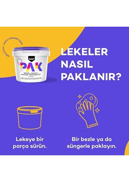Pak Genel Amaçlı Temizleme 500GR 4 Adet indirimleri