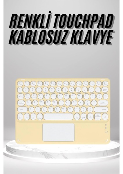 bulurum touchpad uyumlu bluetooth klavye slim kablosuz wifi q klavye