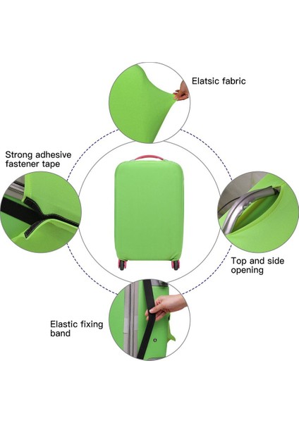Seyahat Bagaj Kılıfı Yıkanabilir Bavul Koruyucu Çanta Toz Geçirmez Çizilmez Bagaj Kılıfı - L (Yurt Dışından) modelleri