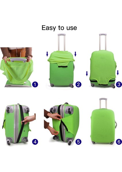 Seyahat Bagaj Kılıfı Yıkanabilir Bavul Koruyucu Çanta Toz Geçirmez Çizilmez Bagaj Kılıfı - L (Yurt Dışından) indirimleri