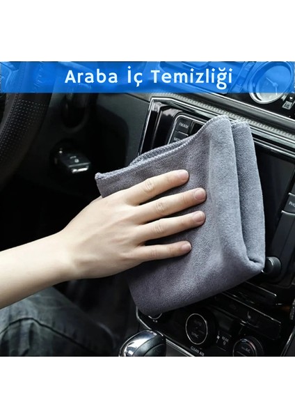 Mikrofiber Havlu Seti 4 Adet | 40×40 | Tüy Bırakmaz – Süper Emici