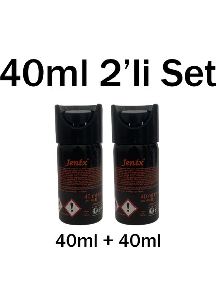 Erolav Jenix 2’li 40 ml Çanta Boy Biber Gazı Seti – Yasal, Güçlü, Taşınabilir Koruma fiyatları