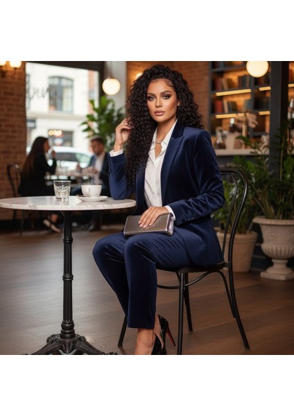 Gerçek Front Lace Tül Peruk / Derin Dalgalı / Doğal 65/70CM