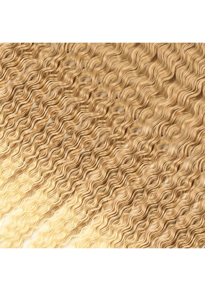 Rus Afro Dalgası Saç / Karamel / Platin Ombreli fiyatları