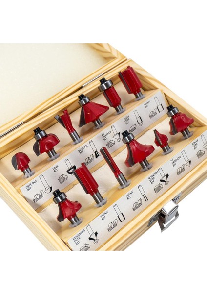 0309 Ahşap Freze Seti 12 Parça (Sap: 6mm) fırsatları