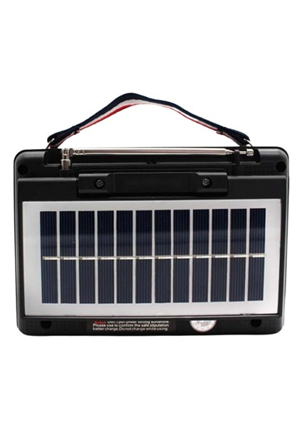 bulurum ktf1428 solar panel destekli şarjlı bluetooth hoparlör – fm/am/sw ra, aux ve tf kart girişli